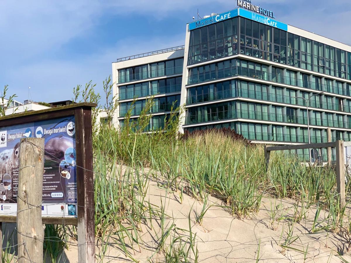 Marine Hotel apartament prywatny studio widok na morze basen sauna jacuzzi Kołobrzeg Exterior foto