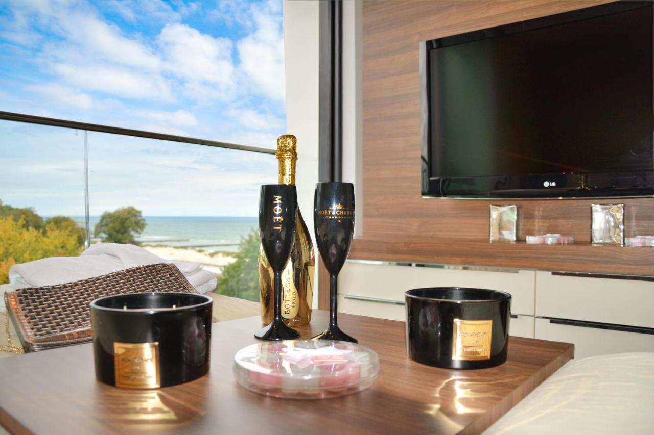 Marine Hotel apartament prywatny studio widok na morze basen sauna jacuzzi Kołobrzeg Exterior foto