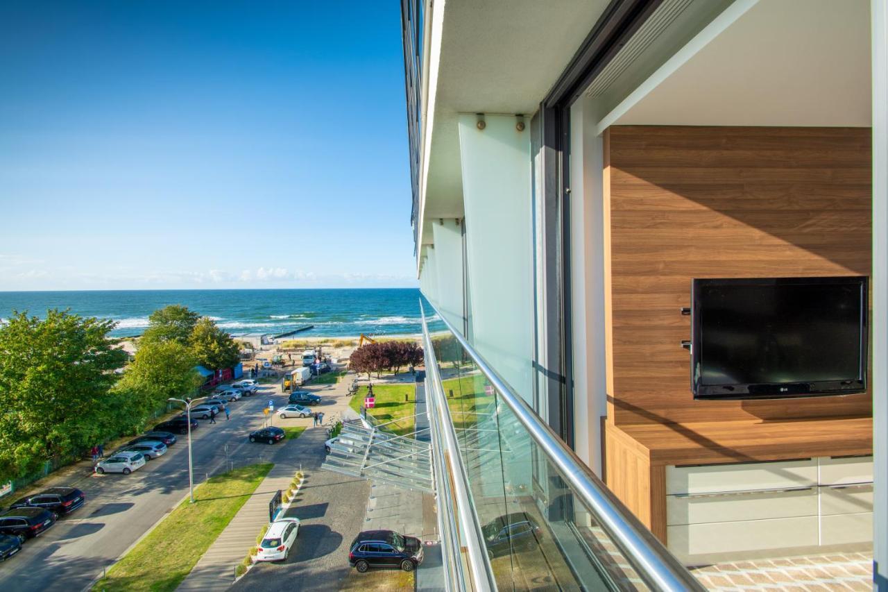 Marine Hotel apartament prywatny studio widok na morze basen sauna jacuzzi Kołobrzeg Exterior foto